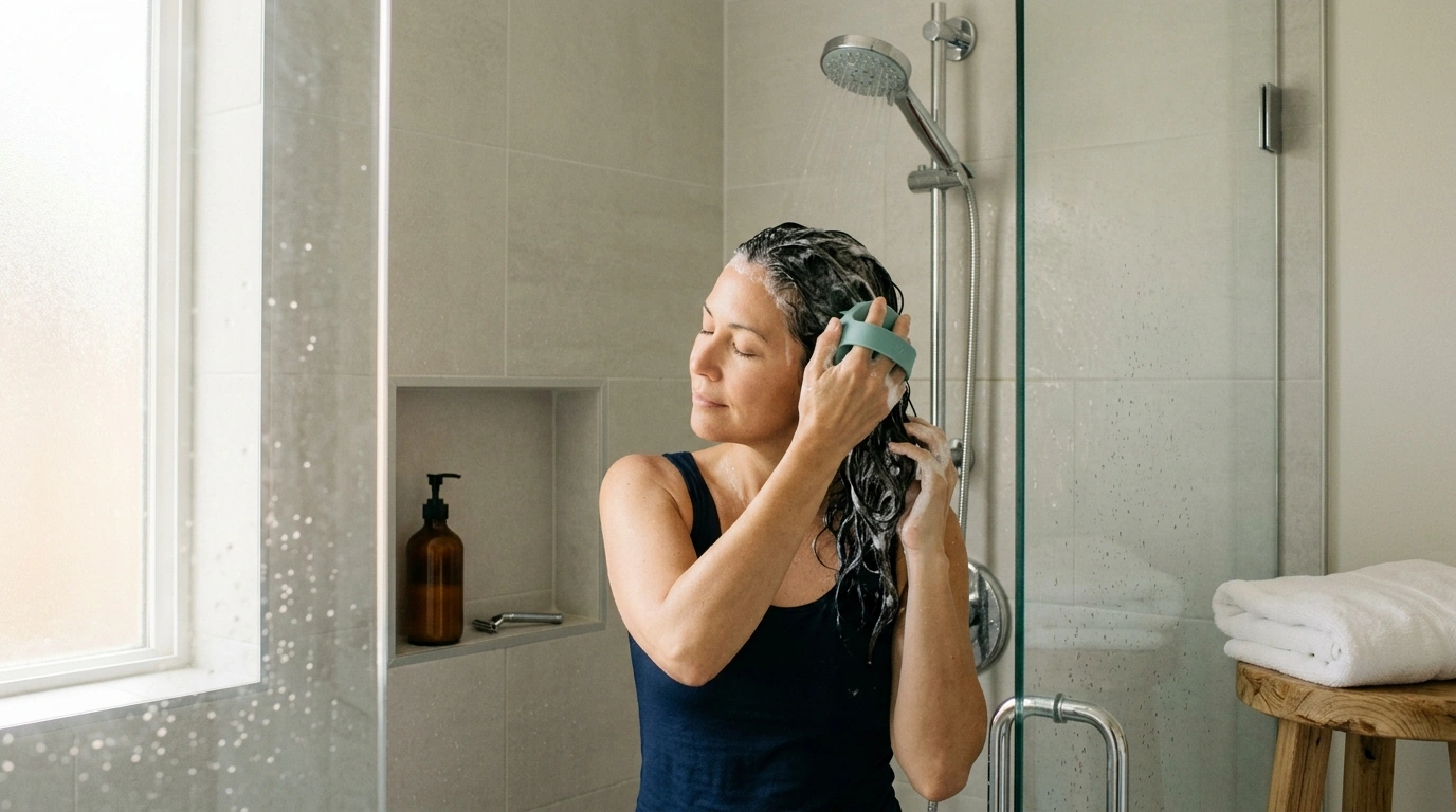 Scalp Massage Shampoo Brush & Body Scrubber Guide